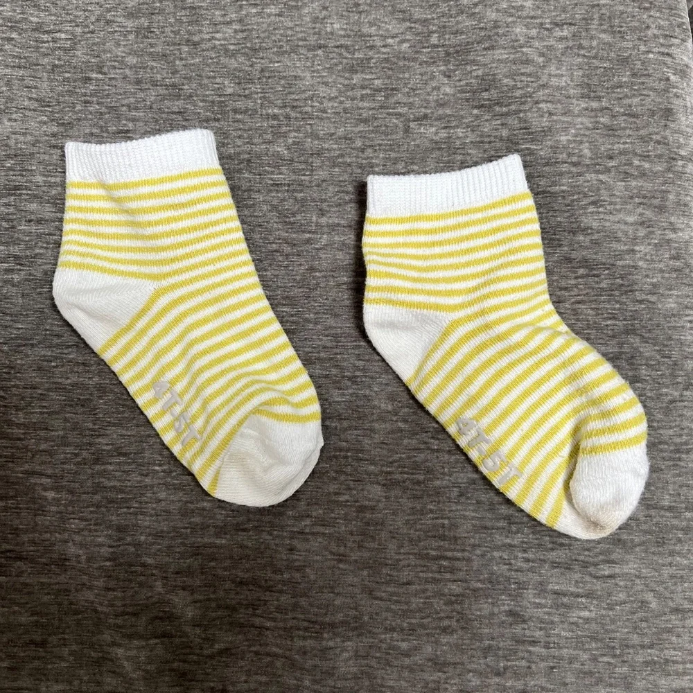Carter's Striped Socks | Yellow and White - Picture 2 of 2